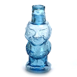 Decanter, Glass, Blue, Old Man