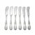 Holly by E.H.H. Smith, Silverplate Butter Spreaders, Set of 6, Flat Handle