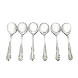 Holly by E.H.H. Smith, Silverplate Bouillon Soup Spoon, Set of 6