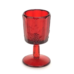 Paneled Grape Ruby by Westmoreland, Glass Water Goblet