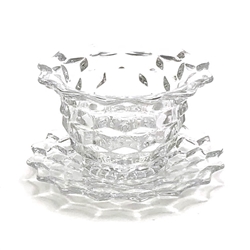 American by Fostoria, Glass Mayonnaise Set