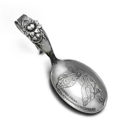 Baby Spoon, Curved Handle by Paye & Baker Mfg. Co., Sterling, Chuck Chuck Said The Hen
