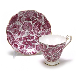 Cup & Saucer by Royal Standard, China, Pink Paisley