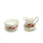 English Flowers by Paragon, China Cream Pitcher & Sugar Bowl, Carnations