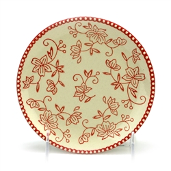 Floral Lace Red by Temp-Tations, Stoneware Bread & Butter