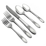 White Orchid by Community, Silverplate 5-PC Setting w/ Soup Spoon