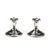 Candlestick Pair, Sterling, Ringed Design