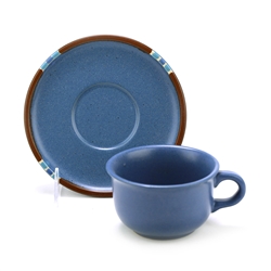 Mesa Sky Blue by Dansk, Stoneware Cup & Saucer