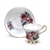 Cup & Saucer by Royal London, China, Pink Orchids