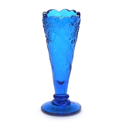 Vase, Glass, Blue Stars & Beads