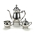 3-PC Coffee Service by Leonard, Silverplate, Floral Design