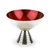 Compote by Denmark, Silverplate, Red Enamel, Deco