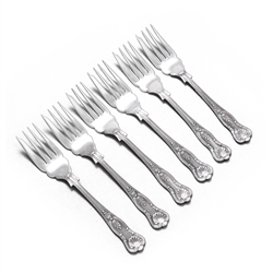 Salad Forks, Set of 6 by Made in England, Silverplate, Kings