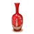 Vase by Czech Bohemia, Glass, Cranberry, Girl