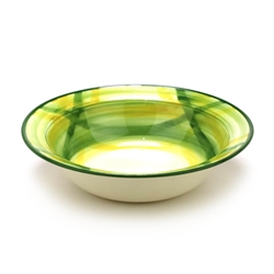 Gingham Green by Poppytrail, Metlox, China Vegetable Bowl, Round