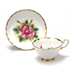 Cup & Saucer by Tuscan, China, Pink Rose