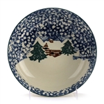 Cabin in The Snow by Tienshan, Stoneware Coupe Cereal Bowl