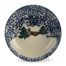 Cabin in The Snow by Tienshan, Stoneware Coupe Cereal Bowl