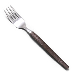 Salad Fork by Japan, Stainless, Brown Synthetic Wood
