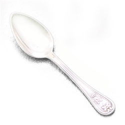 Individual Salt Spoon by Christofle, Sterling, Leaf & Crown Design, Monogram N