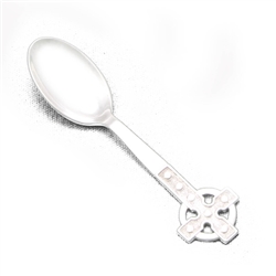 Individual Salt Spoon by H & J, Sterling, Celtic Cross