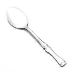 Individual Salt Spoon by Japan, Sterling, Bamboo