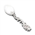 Individual Salt Spoon by P V, Sterling, Scroll Design