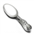 Floral by Wallace, Silverplate Baby Spoon, Curved Handle, Monogram MARTHA