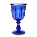 Gibraltar Cobalt Blue by Libbey, Glass Water Goblet