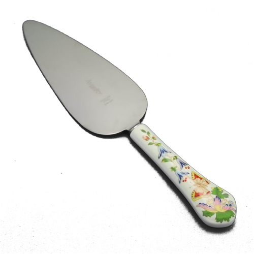 Aynsley Cottage Garden China Pie Server, Cake Style, Hollow Handle