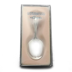 Silver Artistry by Community, Silverplate Baby Spoon, Curved Handle