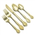 Gold Royalty by 1881 Rogers, Gold Electroplate 5-PC Setting w/ Soup Spoon