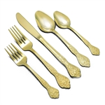 Gold Royalty by 1881 Rogers, Gold Electroplate 5-PC Setting w/ Soup Spoon