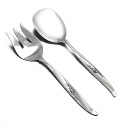 Rose Ballet by International, Sterling Salad Serving Spoon & Fork