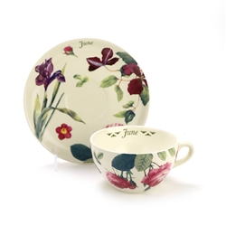 Flowers of the Month by Spode, China Cup & Saucer, June