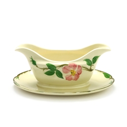 Desert Rose by Franciscan, China Gravy Boat, Attached Tray