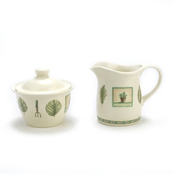 Naturewood by Pfaltzgraff, Stoneware Cream Pitcher & Sugar Bowl