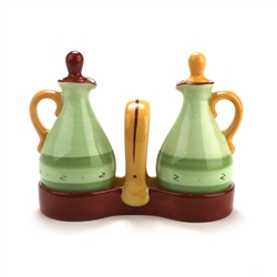 Pistoulet by Pfaltzgraff, Stoneware Oil & Vineger w/ Stand