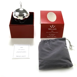 2019 Sleigh Bell Silverplate Ornament by Wallace