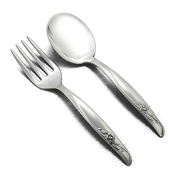 Sea Rose by Gorham, Sterling Baby Spoon & Fork