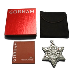 2013 Snowflake Sterling Ornament by Gorham
