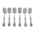 American Beauty Rose by Holmes & Edwards, Silverplate Ice Cream Fork, Set of 6