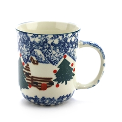 Cabin in The Snow by Tienshan, Stoneware Mug