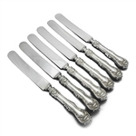 Hanover by William A. Rogers, Silverplate Dinner Knives, Set of 6, Blunt Plated