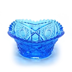 Bonbon Dish, Glass, Blue Pinwheel Design