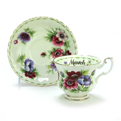 Flower of the Month by Royal Albert, China Cup & Saucer, March