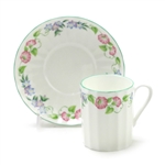 English Garden by Royal Worcester, China Demitasse Cup & Saucer