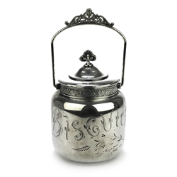 Biscuit Jar by Simpson, Hall & Miller, Silverplate, Victorian