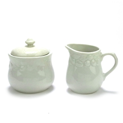 Fruit Off White by Gibson, China Cream Pitcher & Sugar Bowl