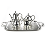 Royal Danish by International, Sterling 5-PC Tea & Coffee Service w/ Tray, Georgian Court Tray